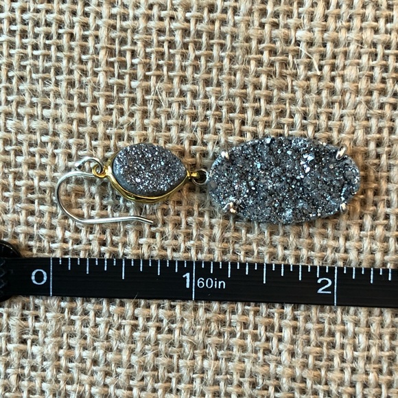 Silpada Sterling Glisten Up Sparkly Druzy Earrings